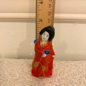 Tiny Geisha Figurine